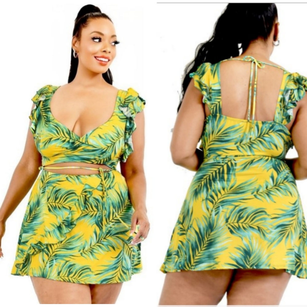 Aloha Hawaiian Print Summer Dress
